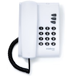 Telefone com fio Pleno Parede ou Mesa com Ajuste de Volume Branco Intelbras